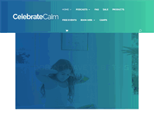 Tablet Screenshot of celebratecalm.com
